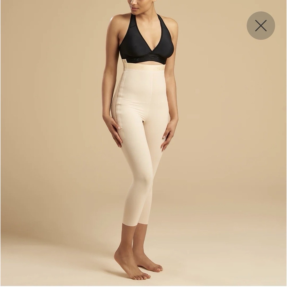 Marena Recovery Compression High-Waist Girdle - Ankle Length Side 2XL